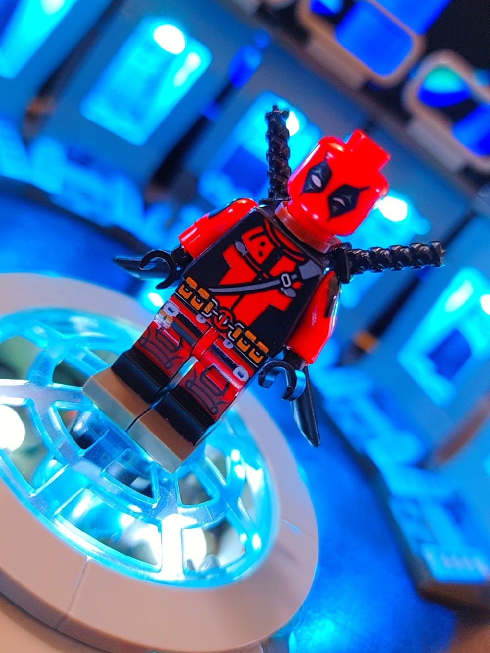 Deadpool Minifigure Lego Compatible